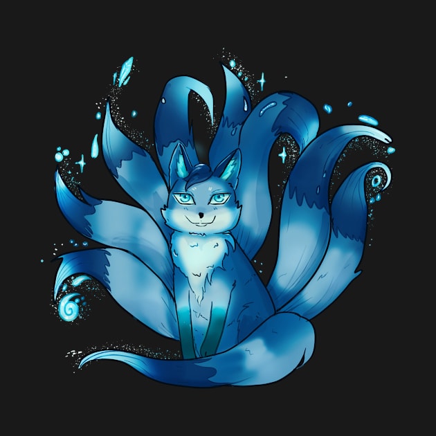 Ocean kitsune by Angeldrawzs