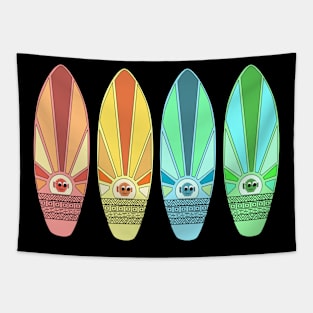 Puffer fish surfboards Tapestry
