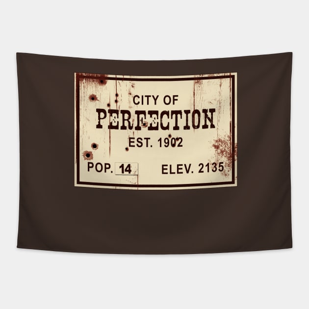 City of Perfection Tapestry by robotrobotROBOT