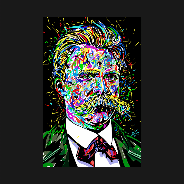 FRIEDRICH NIETZSCHE portrait by lautir