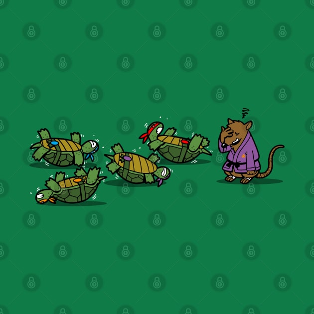 Funny Cute Kawaii Ninjas In Training Cute Turtles Cartoon by BoggsNicolas