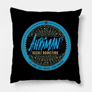 Ahriman's Occult Bookstore - Blue Edition Pillow