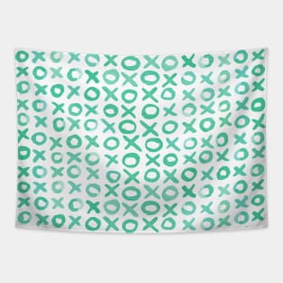 Xoxo valentine's day - aqua Tapestry