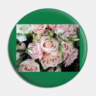 Paris Pink Valentine's Day Roses Pin