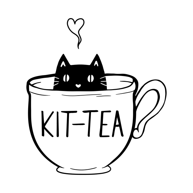 Kit-Tea Cat Lover by AnnetteNortonDesign