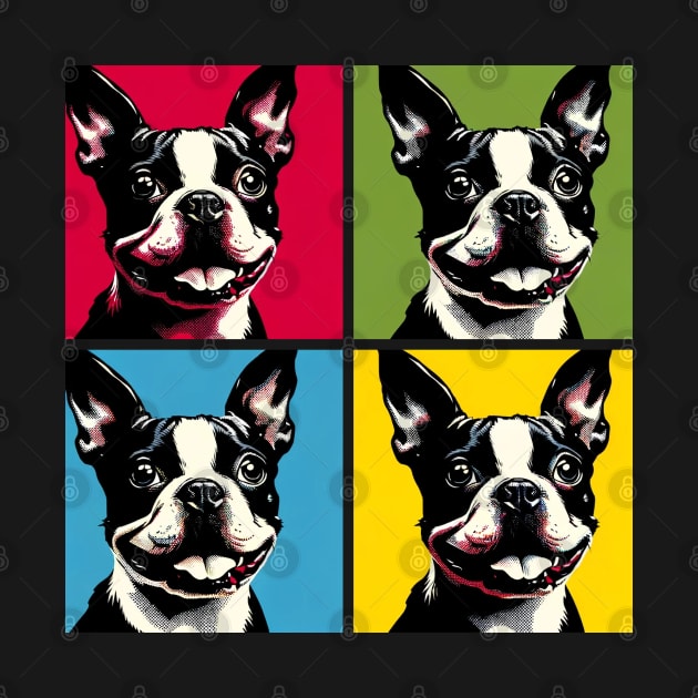 Boston Terrier Pop Art - Dog Lover Gifts by PawPopArt