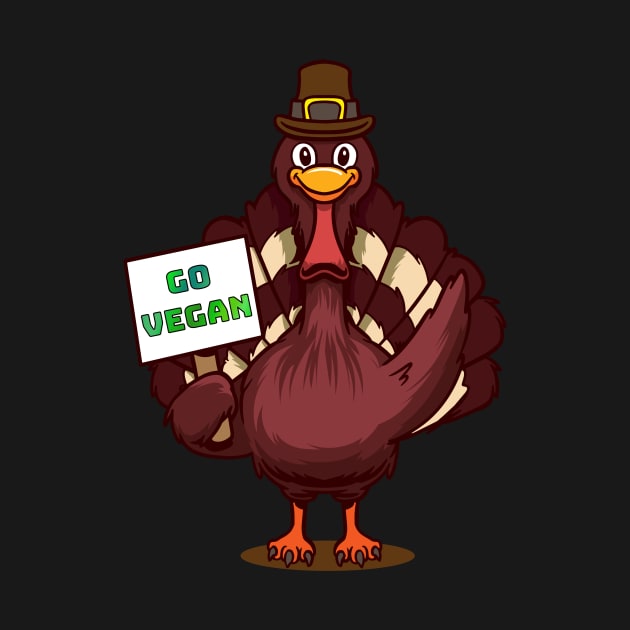 Thanksgiving Go Vegan by MGO Design