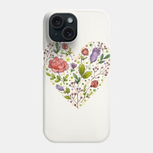 Floral Heart Phone Case