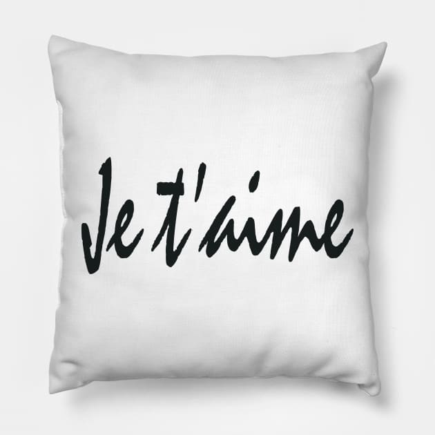 Je t aime I love you Pillow by Coveante