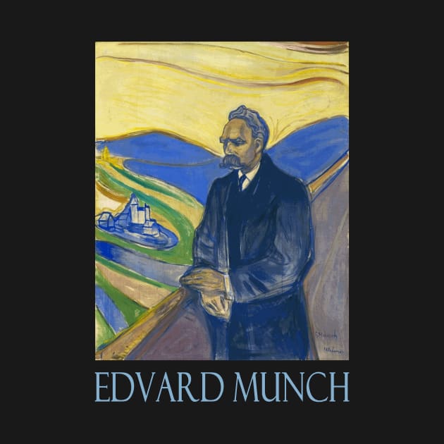 Portrait of Friederich Nietzsche by Edvard Munch by Naves