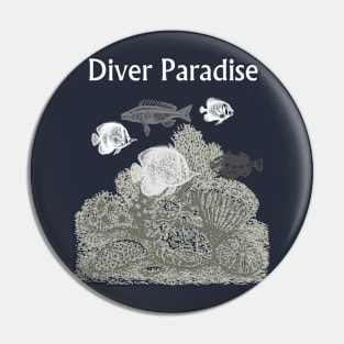 Diver Paradise Pin