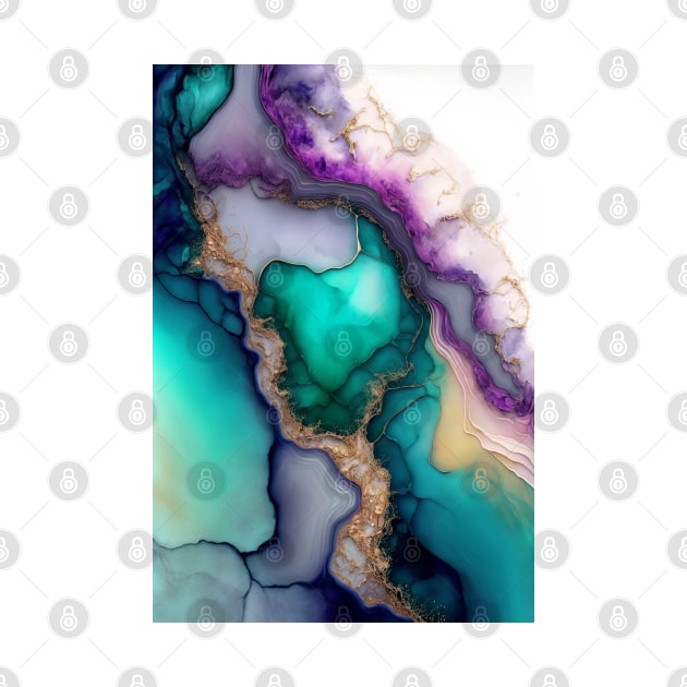 Fresh Extract - Abstract Alcohol Ink Resin Art by inkvestor