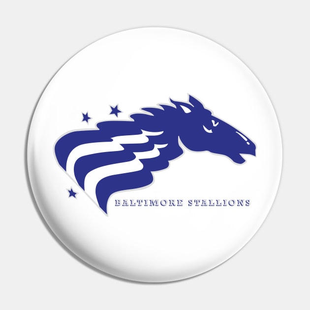 Classic Baltimore Stallions Football Pin by LocalZonly