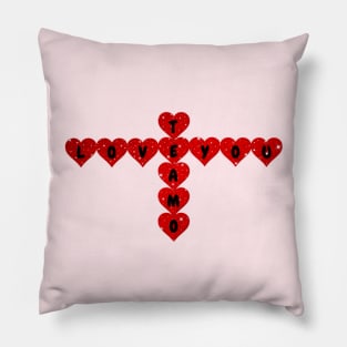 Cute Love In Spanish Crossword Pillow