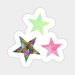 Patterned stars Magnet