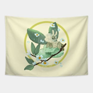 Green Tea Mochi Moth Tapestry