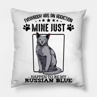 Russian Blue Cat Pillow