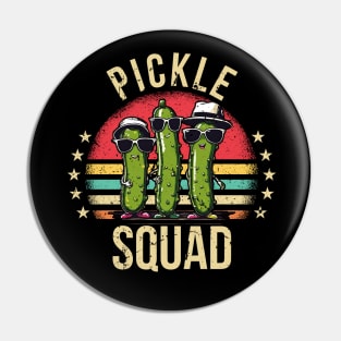 Pickle Squad Funny Pickles Pin