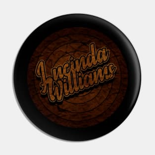 Circle Retro Lucinda Williams Pin