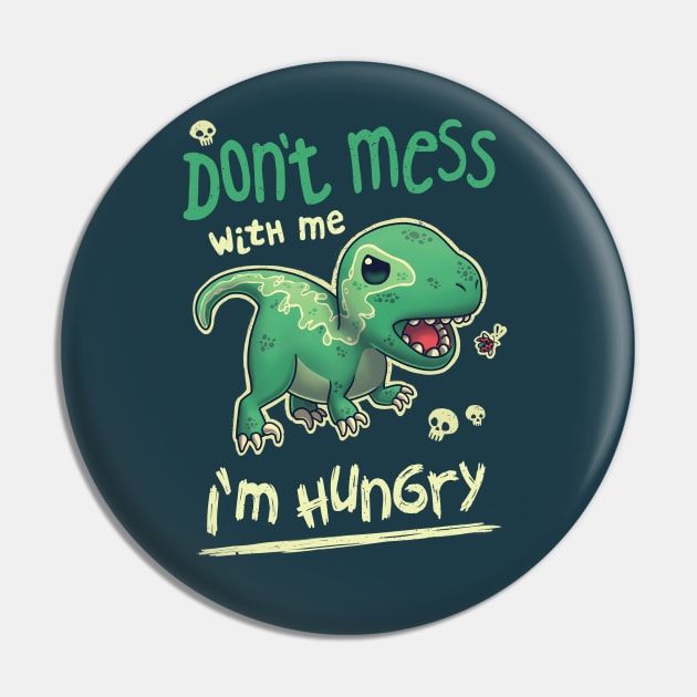 Hungry Raptor // Angry Velociraptor, Kawaii Dinosaur, Paleontology Pin by Geekydog