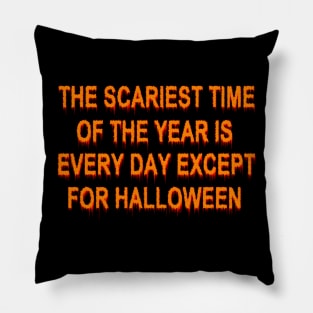 Scary Halloween Quote Pillow