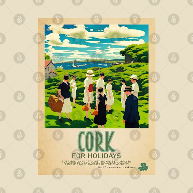 Cork Ireland - Irish Retro Style Tourism Poster by Ireland