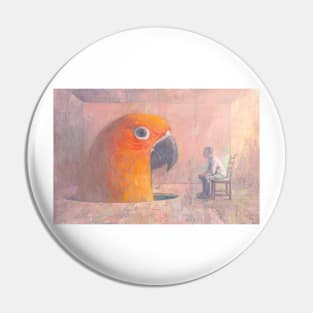 parrot photoprint - Shaun Tan Pin