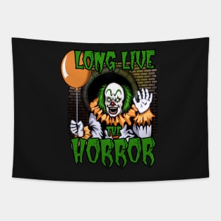 Long Live The Horror - Halloween Clown Tapestry