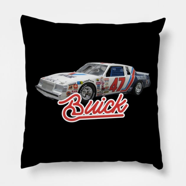 BUICK REGAL NASCAR T-SHIRT Pillow by Cult Classics