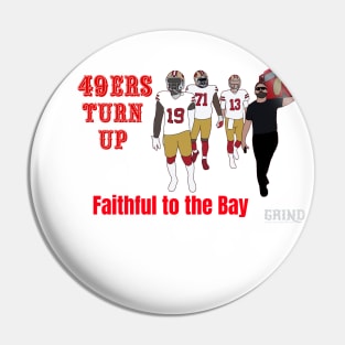 San Francisco 49ers Turn Up Pin