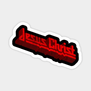 Faded Heavy Metal Style Jesus Christ Magnet