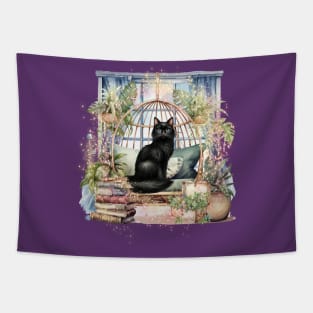 Black Cat Tapestry