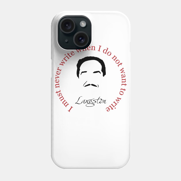 Langston Hughes Book Quote Phone Case by PoetandChef