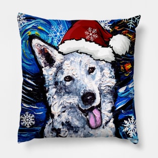 Swiss Shepherd Santa Pillow