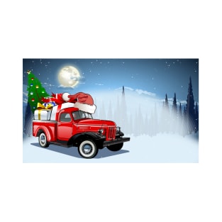 Cartoon christmas truck T-Shirt