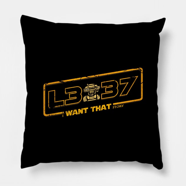 L3-37 Pillow by TrulyMadlyGeekly