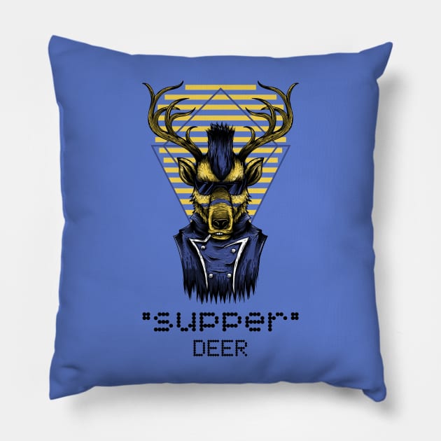 Awesome Deer Pillow by CinaBo0na