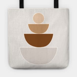 Boho minimal abstract shapes Tote