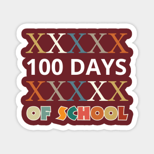 100 Days Smarter 100 Days of School Vintage roman numbers Magnet