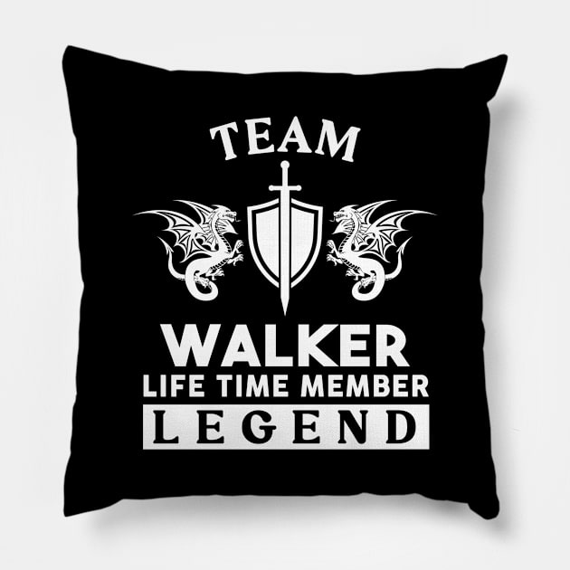 Walker Name T Shirt - Walker Life Time Member Legend Gift Item Tee Pillow by unendurableslemp118