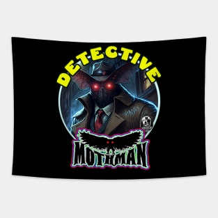 Detective Mothman Flying Humanoid Moth Crime Fighter Monster 1 Tapestry