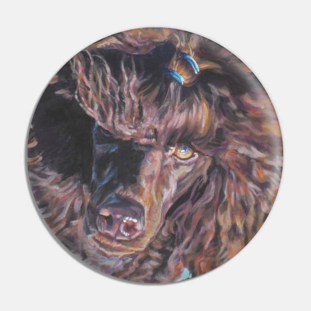 Poodle Fine Art Painting Pin by LASHEPARD