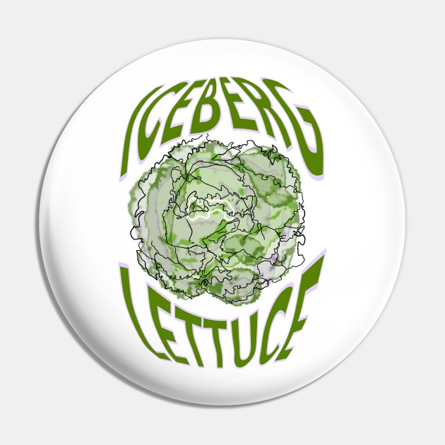 ICERBERG LETTUCE water colour and graphic text Pin by DopamineDumpster