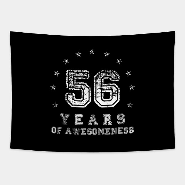 Vintage 56 years of awesomeness Tapestry by opippi