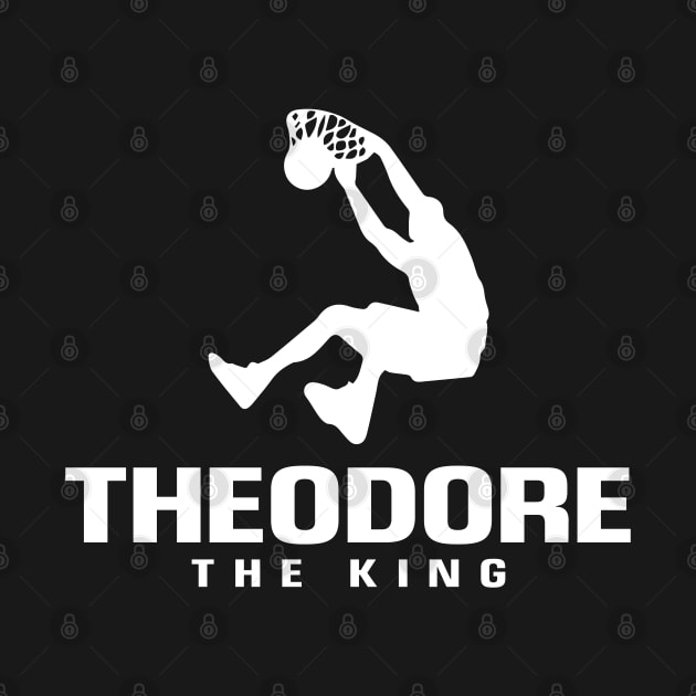 Theodore Custom Player Basketball Your Name The King by Baseball Your Name