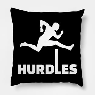 HURDLES white Pillow