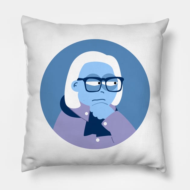 Thinker Paco Umbral Pillow by soniapascual