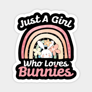 just a girl who loves bunnies Magnet