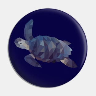 Blue Sea Turtle Pin