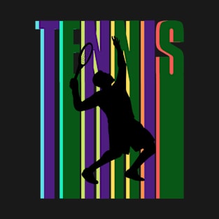 US Open Tennis Player Silhouette T-Shirt
